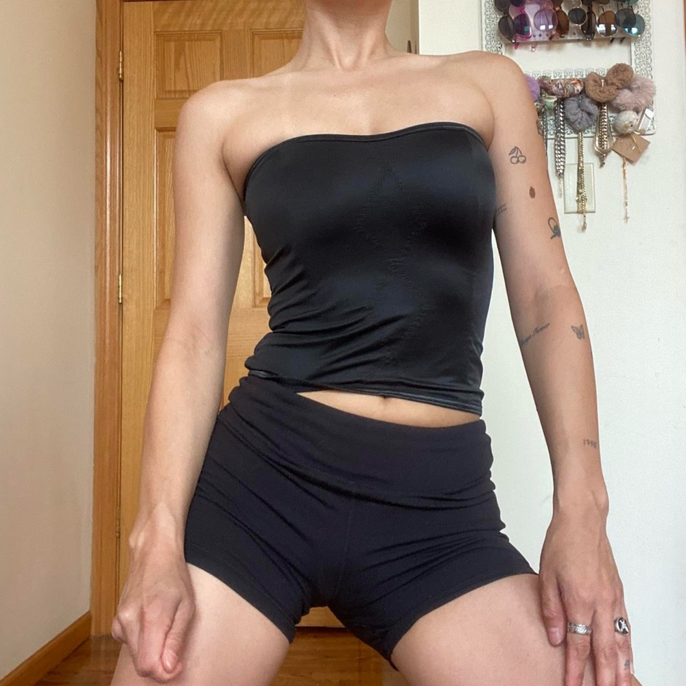 Vintage Strapless Corset Style Tube Top